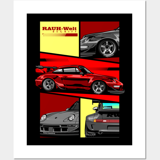 Rauh Welt Begriff Mix Red Wall Art by aredie19